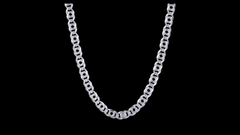 Teddy Howler Tiger Eye Italian Silver necklace